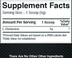 RuleOne Glutamine 75 servings fact