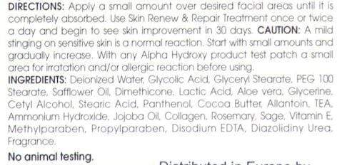 Perfect Body Parts Skin Renew and Repair Cream 8oz Alpha Hydroxy Acids|Alpha Hydroxy Acid|Bodyandfitness.com