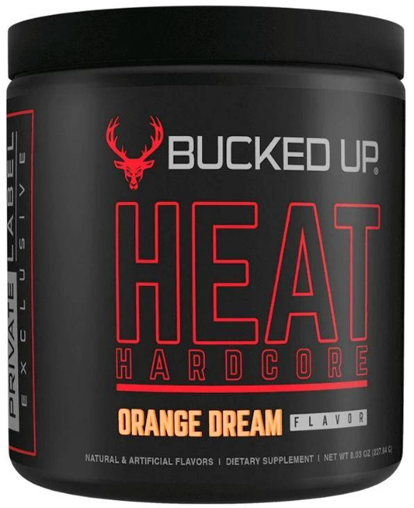 Bucked Up Heat Hardcore Fat Burner|Pre Workout|Bodyandfitness.com