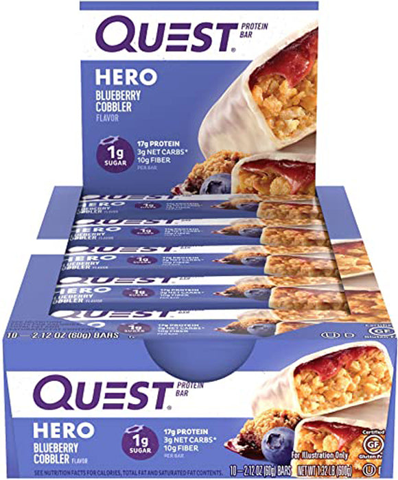 Quest Hero Bars  box of 12|Bars|Bodyandfitness.com