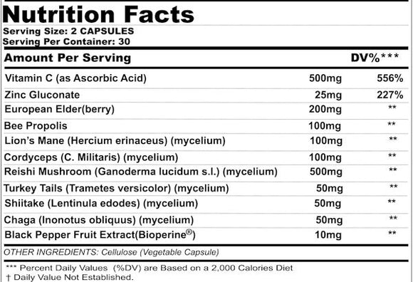 GenOne Labs Ultra Premium Immune Boost 60 caps||Bodyandfitness.com