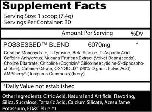 Insane Labz Possessed Pre Workout|Creatine|Bodyandfitness.com