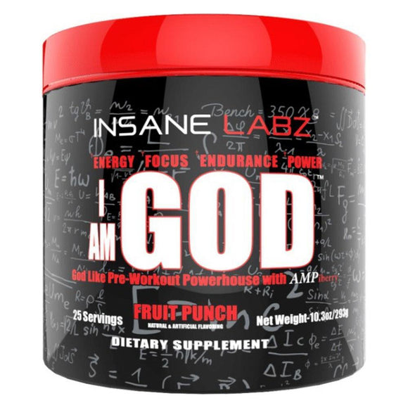 Insane Labz I Am God 25 servings|Test booster|Bodyandfitness.com