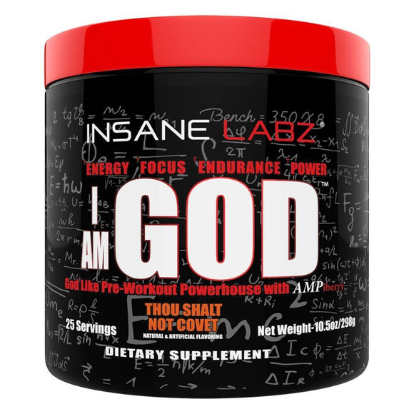 Insane Labz I Am God 25 servings|Test booster|Bodyandfitness.com