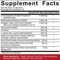 5% Nutrition Joint Defender White fact