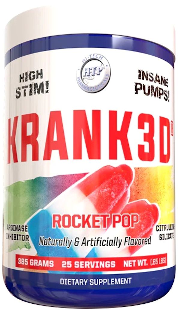 Hi-Tech Pharmaceuticals Krank3d Pre Workout Rocket pop