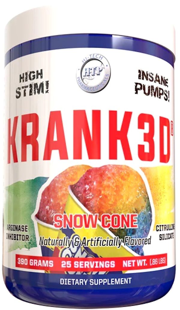 Hi-Tech Pharmaceuticals Krank3d Pre Workout snow 