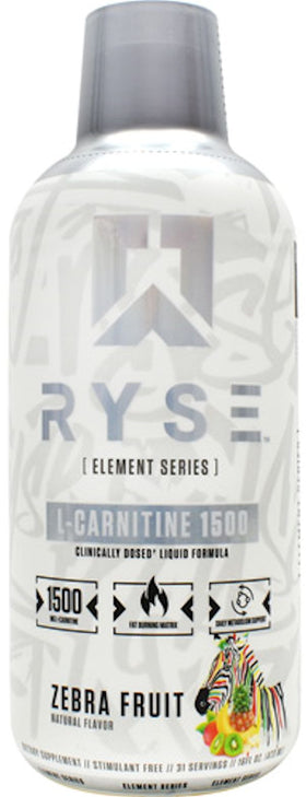 Ryse Supplements Liquid L-Carnitine 1500 31 servings|Fat Burner|Bodyandfitness.com