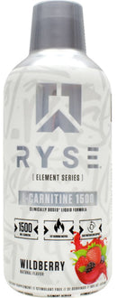 Ryse Supplements Liquid L-Carnitine 1500 31 servings|Fat Burner|Bodyandfitness.com