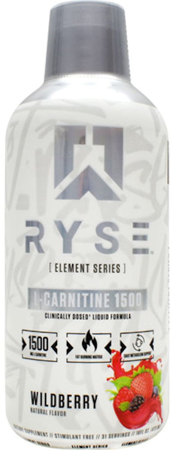 Ryse Supplements Liquid L-Carnitine 1500 31 servings|Fat Burner|Bodyandfitness.com