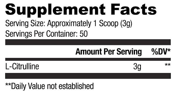 Ryse Supps L-Citrulline nitric oxide facts