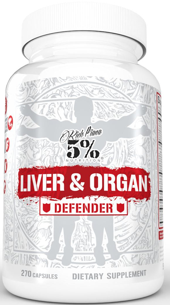 5% Nutrition Liver & Organ Defender 270 caps|Liver Support|Bodyandfitness.com