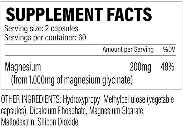 Revive MD Magnesium Glycinate 120 caps fact