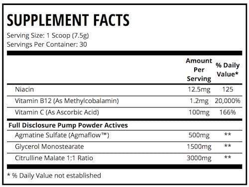 Man Sports Pump Powder 30 servings