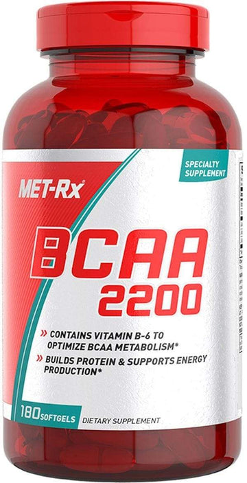 Met-Rx BCAA 2200 180 softgels|BCAAs|Bodyandfitness.com