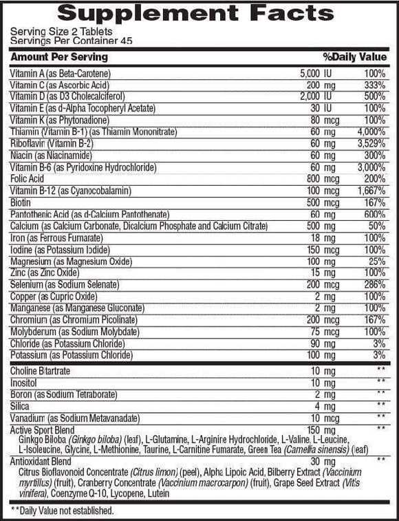 MET-Rx Active Woman Daily Multivitamin 90 tab||Bodyandfitness.com