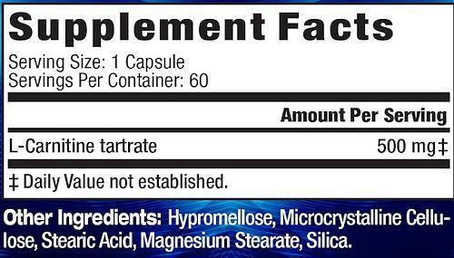 MHP L-Carnitine caps fact