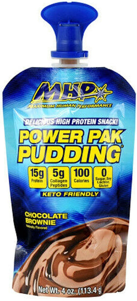 MHP Power Pouches Pudding 6 Pouches, 4 oz||Bodyandfitness.com