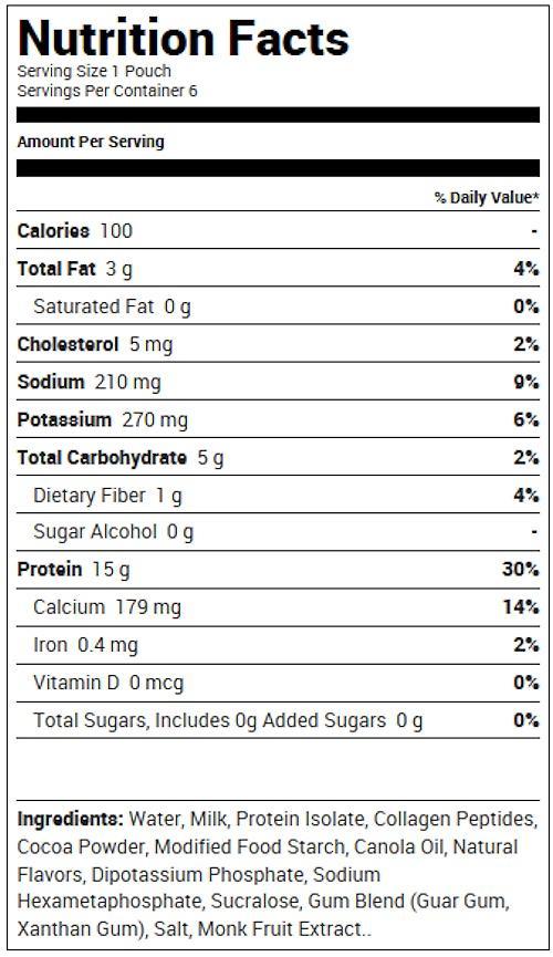 MHP Power Pouches Pudding 6 Pouches, 4 oz||Bodyandfitness.com