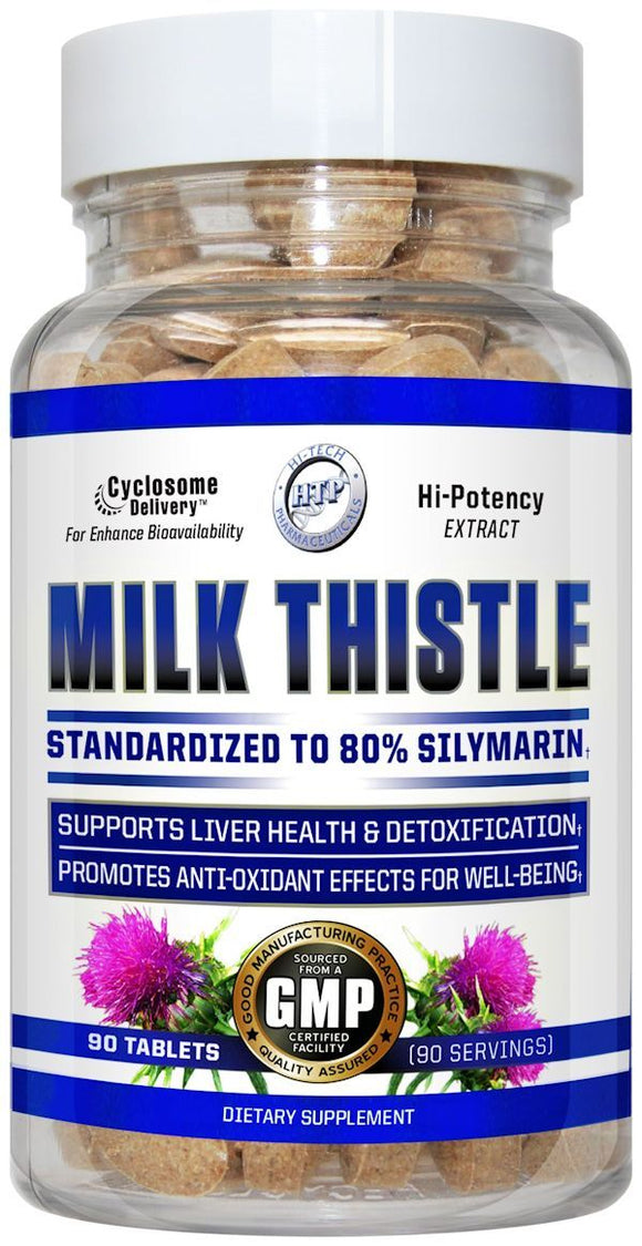 Hi-Tech Pharmaceuticals Milk Thistle 90 Tabs|Liver Support|Bodyandfitness.com