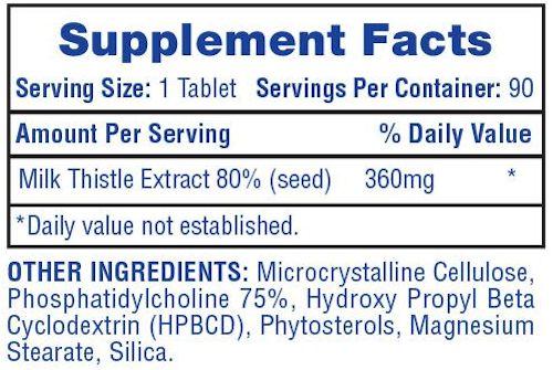 Hi-Tech Pharmaceuticals Milk Thistle 90 Tabs|Liver Support|Bodyandfitness.com