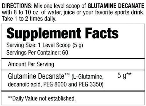 MuscleMeds Glutamine Decanate 60 servings|Glutamine|Bodyandfitness.com