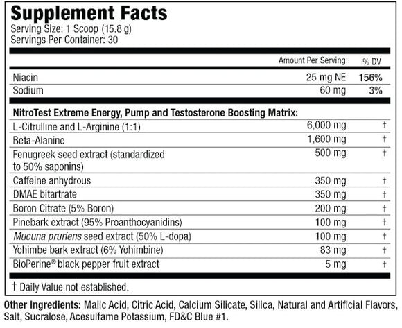 MuscleMeds Nitrotest Pre Workout|Pre-Workout|Bodyandfitness.com