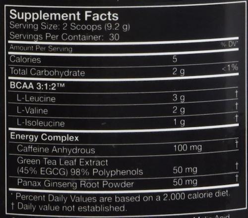 MusclePharm BCAA 3:1:2 Energy 30 servings|BCAAs|Bodyandfitness.com