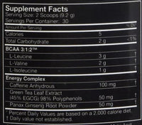 MusclePharm BCAA 3:1:2 Energy 30 servings