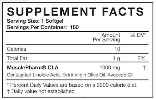 MusclePharm CLA 180 softgel||Bodyandfitness.com