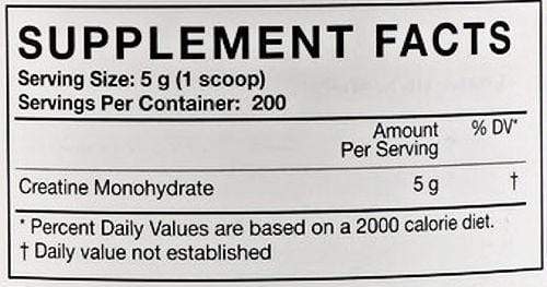 MusclePharm Creatine Essentials 1000gms 200 servings