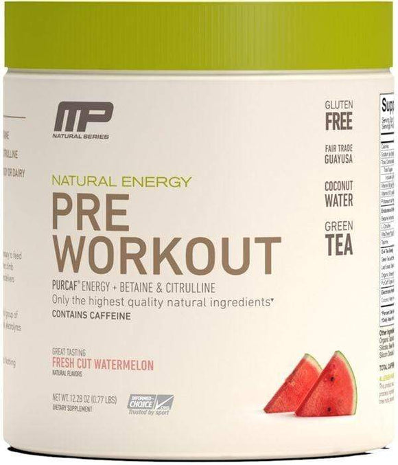 MusclePharm Pre-Workout Natural 30 servings||Bodyandfitness.com