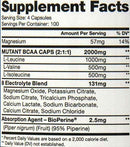 Mutant BCAA 400 Capsules|BCAA|Bodyandfitness.com
