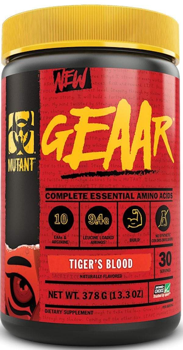 Mutant geaar bcaa Tiger's Blood Mutant Nutrition Geaar 30 servings
