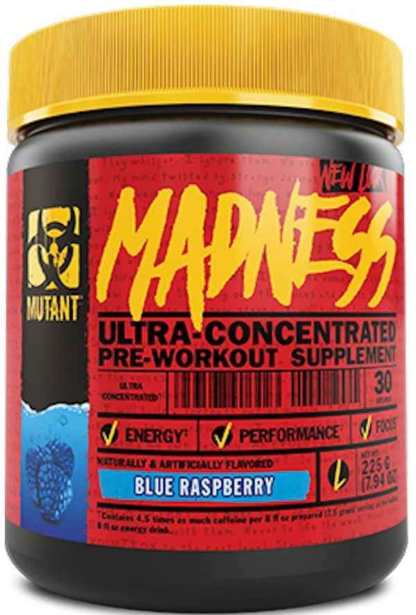 Mutant Madness Pre-Workout blue