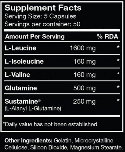Myogenix BCAA+ G 250 Caps|BCAA|Bodyandfitness.com