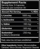 Myogenix BCAA+ G 250 Caps|BCAA|Bodyandfitness.com