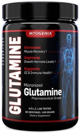 Myogenix Glutamine 400 gms 80 servings|Glutamine|Bodyandfitness.com
