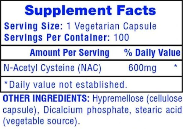 Hi-Tech Pharmaceuticals NAC facts
