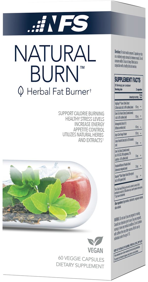 NFSports Natural Burn Fat Burner 60 caps