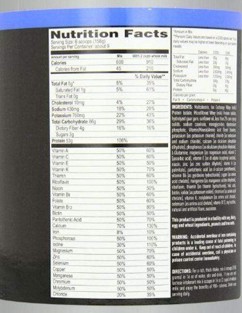 Nature's Best Isopure Mass 3.25lbs|Protein|Bodyandfitness.com