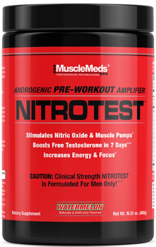 MuscleMeds Nitrotest MuscleMeds Nitrotest Pre-Workout Test Booster