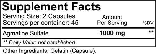 Nutrakey Muscle Pumps NutraKey Agmatine caps fact
