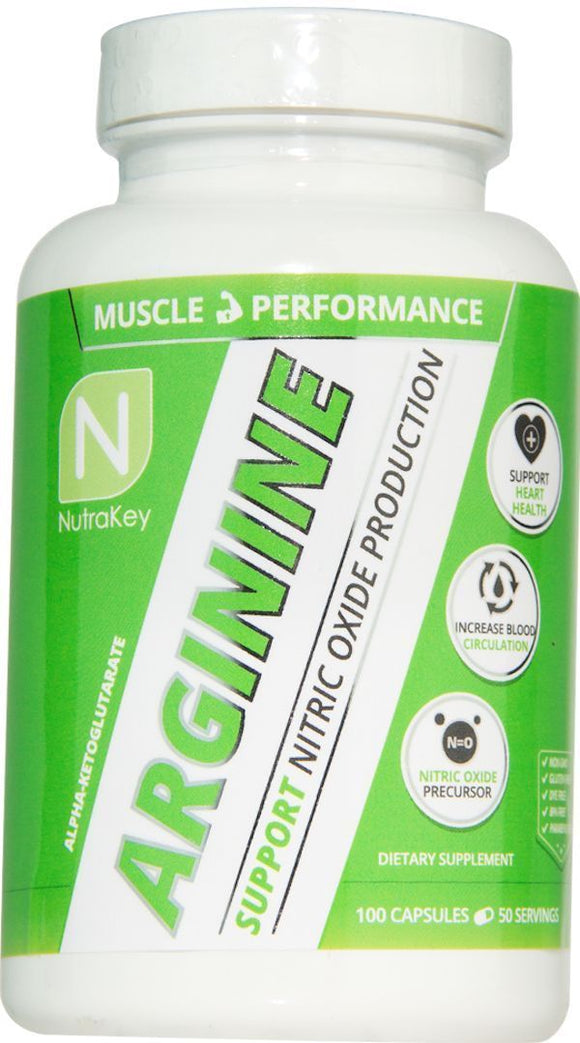 NutraKey Arginine AKG 100 Caps|Arginine|Bodyandfitness.com