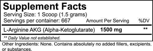 NutraKey Arginine AKG 1000 gms|Arginine|Bodyandfitness.com