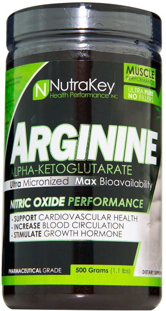 NutraKey Arginine AKG Powder 500gms|Arginine|Bodyandfitness.com