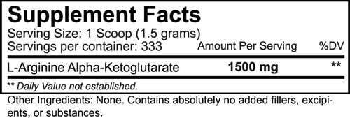 NutraKey Arginine AKG Powder 500gms 3 Facts