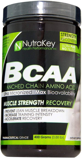 NutraKey BCAA Powder 400 gms|BCAA|Bodyandfitness.com
