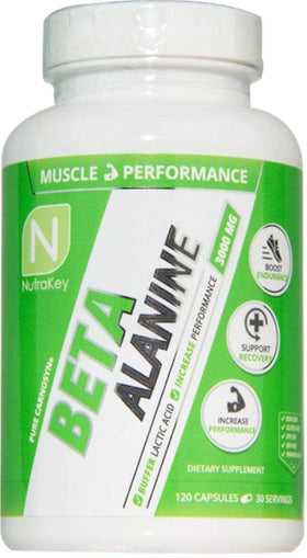 Nutrakey Beta-Alanine 120 Caps|Muscle Builders|Bodyandfitness.com