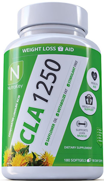 Nutrakey CLA 1250 180 Softgel|CLA|Bodyandfitness.com